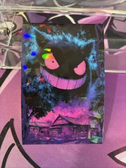 Dark Gengar Cracked Ice Pokemon Halloween Database Card - Image 2