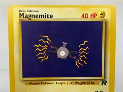 Magnemite 60/82 Team Rocket Miscut Alignment Dot Error WOTC Pokemon Card - MP - Image 3