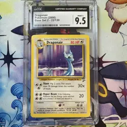 CGC 9.5 MINT+ Dragonair 2000 Base Set 2 22/130 Pokemon Card psa - Image 1