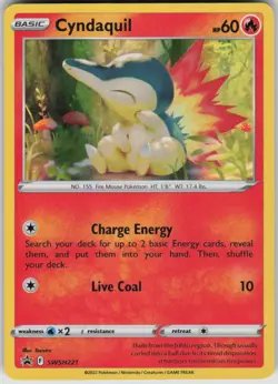 Pokemon Cyndaquil Promo SWSH: Sword & Shield Promo Cards SWSH221 NM - Image 1