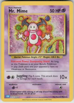 Pokemon Mr. Mime Classic Collection Trading Card Game Classic 013/034 NM - Image 1