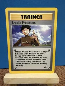 Pokemon TCG Brock’s Protection 101/132 Gym Challenge Unlimited Vintage WOTC Card - Image 1