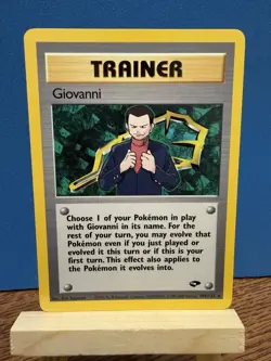 Pokemon TCG Giovanni 104/132 Gym Challenge Non-Holo WOTC Vintage Trainer Card - Image 1