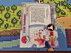 Topps Pokemon card #118 Goldeen Blue logo 1st print TV Series 3 LP Silver Foil - Image 2