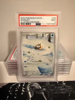 PSA 9 Snorunt 188/182 Illustration Rare Paradox Rift Pokemon Card - Image 1