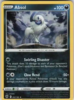 Pokemon Absol - (Cosmos Holo) Rare Miscellaneous Cards & Products 097/189 NM - Image 1