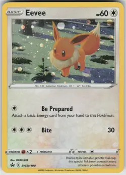 Pokemon Eevee - Promo SWSH: Sword & Shield Promo Cards SWSH190 NM - Image 1