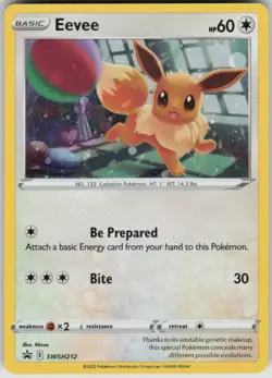 Pokemon Eevee - Promo SWSH: Sword & Shield Promo Cards SWSH212 NM - Image 1