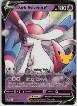 Pokemon Dark Sylveon V Promo SWSH: Sword & Shield Promo Cards SWSH134 NM - Image 1