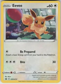 Pokemon Eevee Promo SWSH: Sword & Shield Promo Cards SWSH212 NM - Image 1