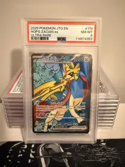 PSA 8 Hop’s Zacian ex 176 Ultra Rare Pokemon Card - Image 1