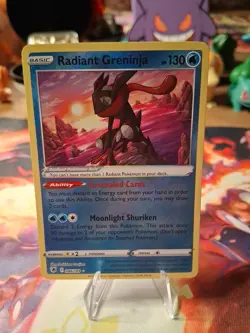 Pokemon SWSH: Astral Radiance Radiant Greninja Holo Card 46/189 - Image 1