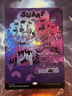 MTG | Swamp (1947) [Secret Lair Flower Power] ✨FOIL✨ - Image 1