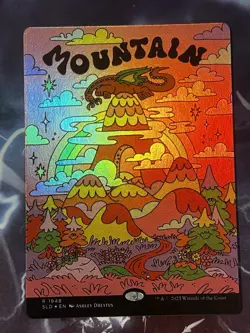 MTG | Mountain (1948) [Secret Lair Flower Power] ✨FOIL✨ - Image 1