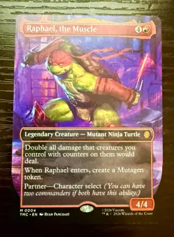 Raphael, the Muscle (0004) (Borderless) Commander: Teenage Mutant Ninja Turtles - Image 1
