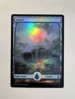 Island - FOIL FULL ART (#259) - MTG Battle for Zendikar - NM - Image 1