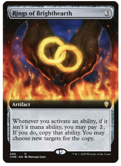 1x Rings of Brighthearth Extended Art Commander Legends NM MTG - Image 1
