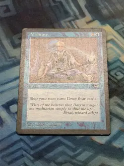 MTG Meditate Tempest - Damaged - Please See All Photos - Image 4