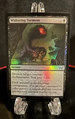 Withering Torment MTG Duskmourn: House of Horror Foil DSK Magic The Gathering N - Image 1