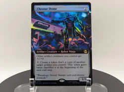 MTG Chrome Dome Extended Art FOIL #0276 TMNT Rare NEAR MINT NM - Image 1