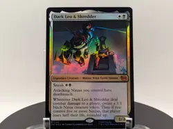 MTG Dark Leo & Shredder Traditional FOIL #142 TMNT Mythic NEAR MINT NM - Image 1