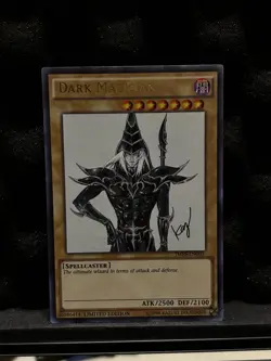 Yu-Gi-Oh! Dark Magician Ultra Rare JMPS-EN003 Shonen Jump Konami ATK/2500 Signed - Image 1