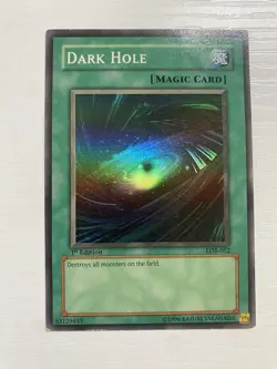 YuGIOh - 1st Edition LOB-052 Dark Hole - North American Print LP - Image 2
