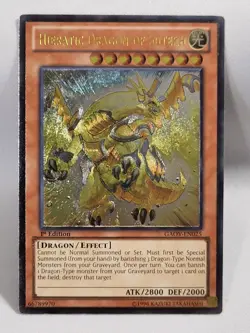 YuGiOh TCG Hieratic Dragon of Sutekh GAOV-EN025 Ultimate Rare 1st Edition NM - Image 1