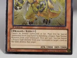 YuGiOh TCG Hieratic Dragon of Sutekh GAOV-EN025 Ultimate Rare 1st Edition NM - Image 4