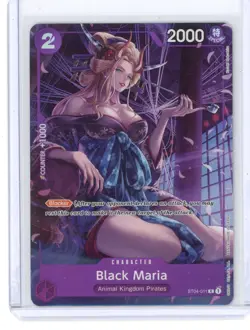 ONE PIECE ENGLISH CARD HOLO GAME FEST CARTE HOLO BLACK MARIA ST04-011 ALT EN M - Image 1