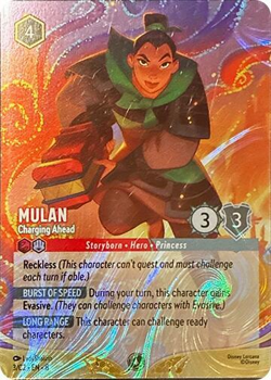 Mulan - Charging Ahead (Foil) - Disney Lorcana Promo Cards - Image 1