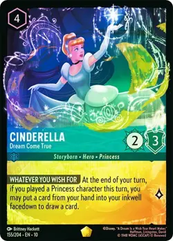 Cinderella Dream Come True 155/204 Cold Foil Whispers in the Well Disney Lorcana - Image 1