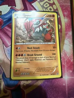 Groudon 84/160 2015 Primal Clash Cracked Ice Holo Pokemon Card TCG LP - Image 1