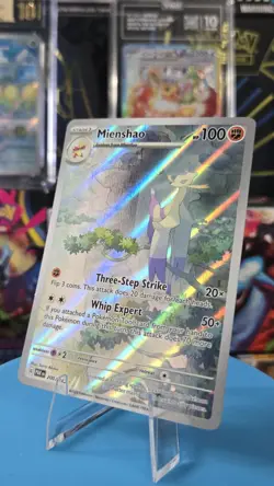 Pokemon TCG Paradox Rift Meinshao Illustration Rare Holo Card 200/182 NM - Image 1