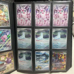 Pokemon TCG Card Lot of 181 with binder Leafeon Charizard Eevee Rayquaza - Image 3