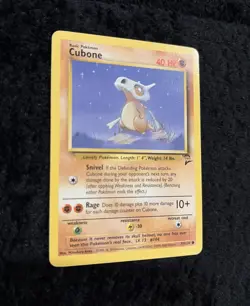 Cubone 70/130 Pokemon TCG Base Set 2 Basic Card Common Regular 2000 M/NM - Image 3