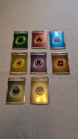 Reverse holo energy cards from scarlet and violet sets. 8 Cards In Total - Image 1