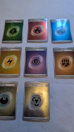 Reverse holo energy cards from scarlet and violet sets. 8 Cards In Total - Image 3