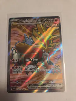 Pokemon TCG Gouging Fire EX Temporal Forces Ultra Rare Card 188/162 - Image 1