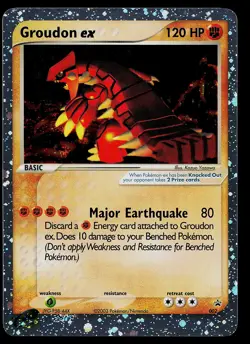 Pokemon Card - Groudon ex Nintendo Black Star Promo 002 Promo - Image 1