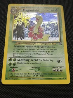Meganium - 11/111 - Pokemon TCG Neo Genesis Unlimited Holo Rare Card HP - Image 3