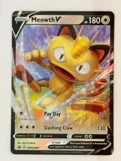 Meowth V Promo Holofoil SWSH: Sword & Shield Promo Cards SWSH004 NM - Image 1