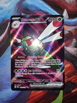 Pokemon TCG Yanmega EX Holo Card Destined Rivals Ultra Rare 206/182 - Image 1