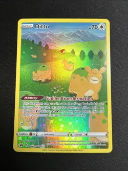Ditto GALARIAN GALLERY GG22/GG70 Pokemon TCG Card CROWN ZENITH Near Mint NM - Image 1