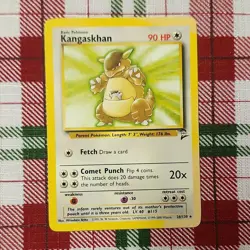 Pokemon TCG Kangaskhan Base Set 2 Rare Card 26/130 - Image 1
