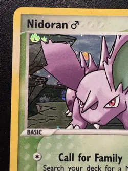 Nidoran M 71/112 EX FireRed & LeafGreen Pokemon Card Reverse Holo Foil Rare LP - Image 3