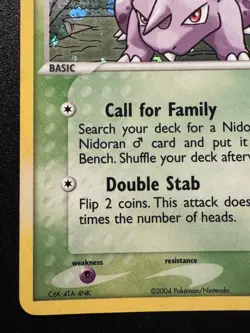 Nidoran M 71/112 EX FireRed & LeafGreen Pokemon Card Reverse Holo Foil Rare LP - Image 5