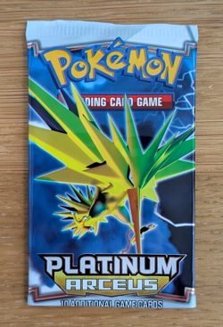 Platinum Arceus ~ Booster (No Cards) Pack Wrapper ~ Zapdos Artwork!! - Image 1