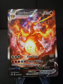 Pokemon TCG Charizard VMAX SWSH261 Sword & Shield Promo Holo Card NM Condition - Image 1