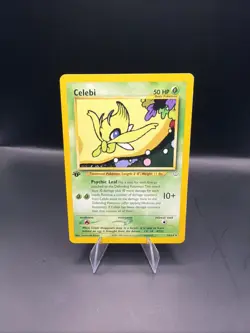 Celebi - 16/64 - Pokemon Neo Revelation 1st Edition Rare Card NM - Image 1